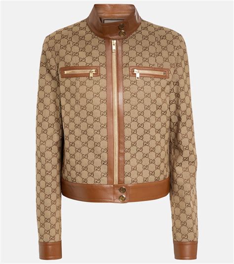 gucci ladies blazer|gucci leather jacket online.